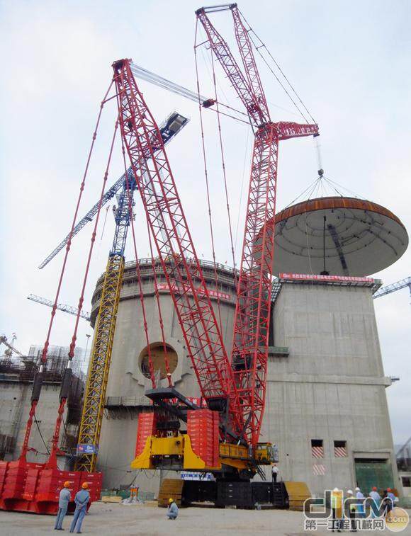 核电吊装再续新辉煌，三一履带起重机成功完成第9个核岛穹顶吊装