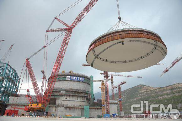 建设中的广东台山核电站