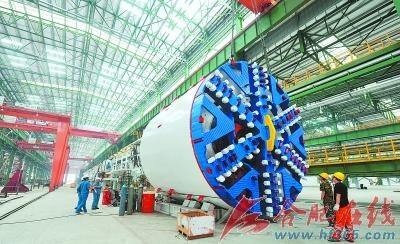 熔安动力造安徽省首台盾构机