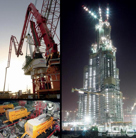 普茨迈斯特参与建设世界第一高楼——阿联酋迪拜塔