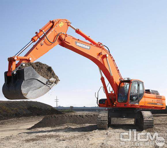 斗山工程机械新推出的50吨级DX500LC矿山挖掘机