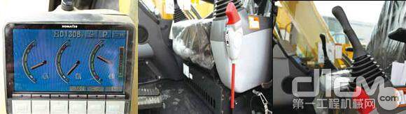 小松PC70-8型履带式液压挖掘机驾驶室内部装置