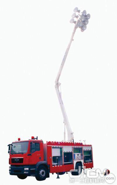 发电功率最大、工作高度最高的可移动照明消防车：中联ZM75