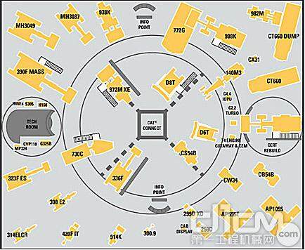 卡特彼勒CONEXPO2014拉展北厅展区