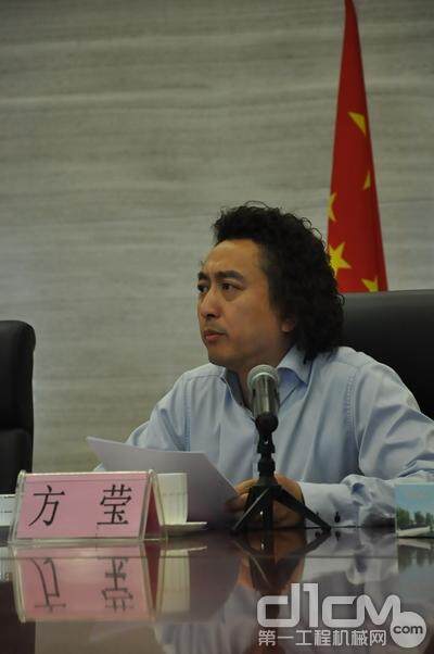 深圳凯强力科技有限公司总经理方莹在签约仪式上致辞