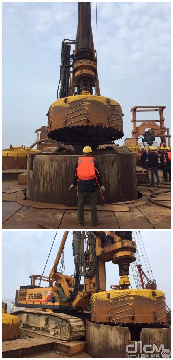 徐工齿搁460顿旋挖钻机施工