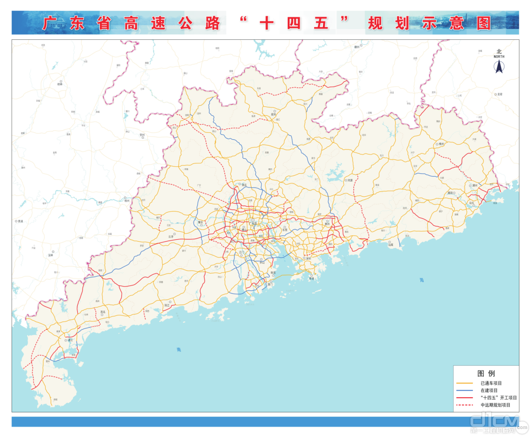 广东省高速公路"十四五"规划示意图