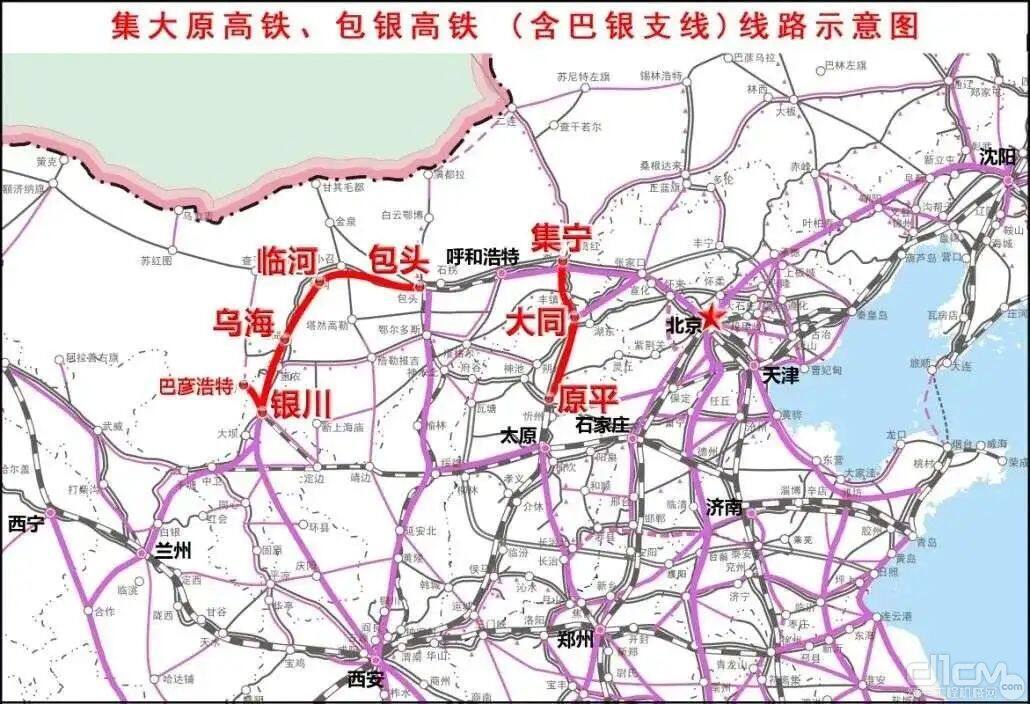 包银高铁线路示意图包银高铁项目用地报批工作也在有序推进中.