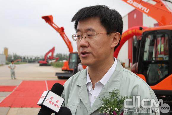 熔盛机械总裁姚广山接受媒体采访