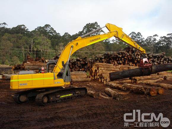 徐工XE260C“金”澳洲木材加工场展风采