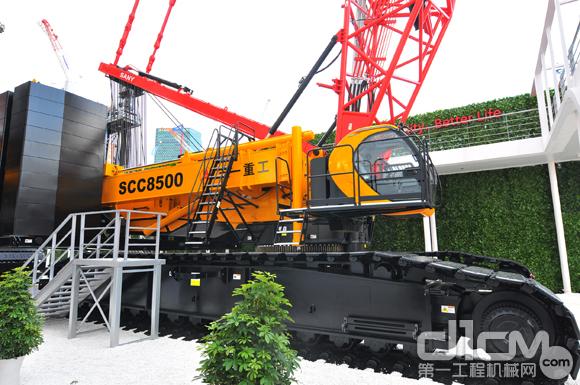 三一SCC8500（500吨）履带起重机亮相宝马展