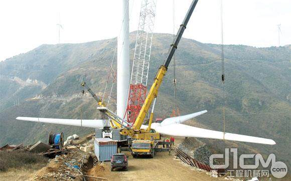 大吨位起重机沿海山地风电场施工组织及吊装
