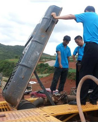 在西南线云南省的走访活动中，玉柴重工（天津）有限公司服务总监吕伟也来到了云南
