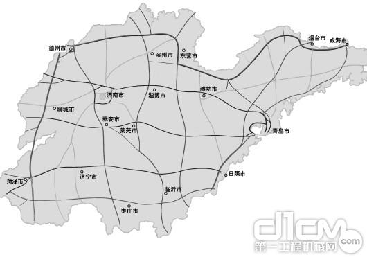 山东省高速公路网中长期规划图