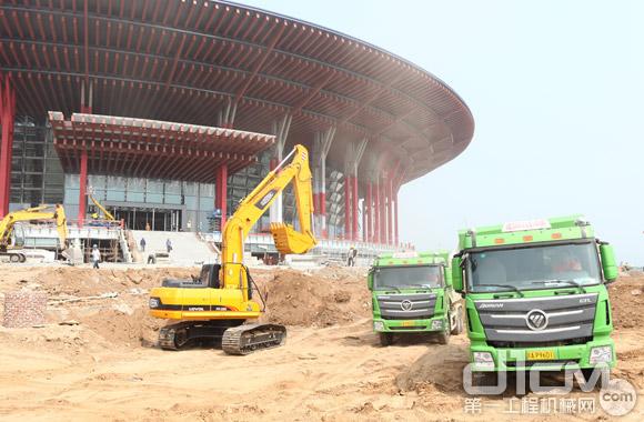 福田汽车 雷萨泵送绿色装备助力APEC会议场馆建设