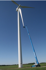 吉尼高空作业平台应用新领域 安装维护风力发电机