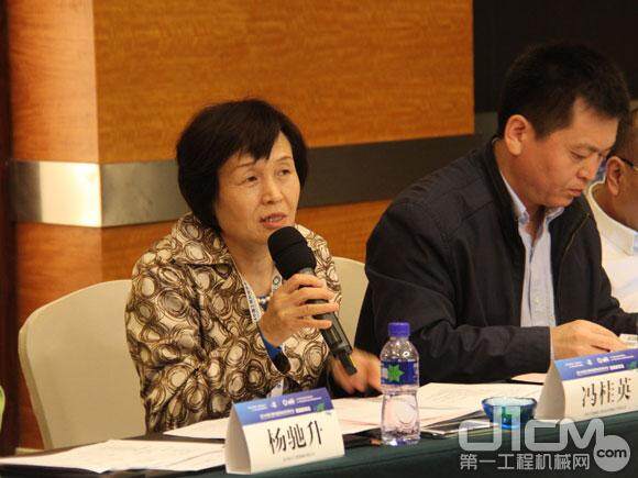 中国工程机械工业协会代理商工作委员会常务副会长兼秘书长冯桂英女士