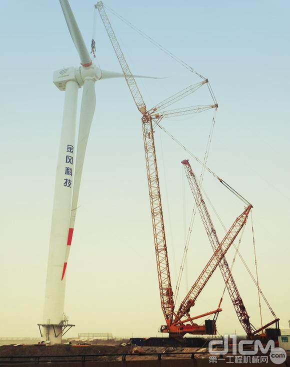 徐工XGC16000起重机吊装国内最大功率6MW风机