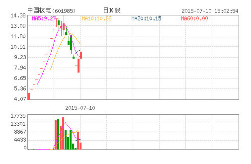 中国核电上半年发电量同比增54.5%