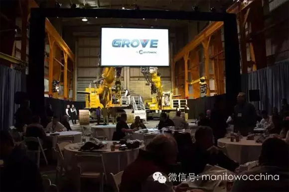马尼托瓦克Grove GHC电控履带起重机亮相美国