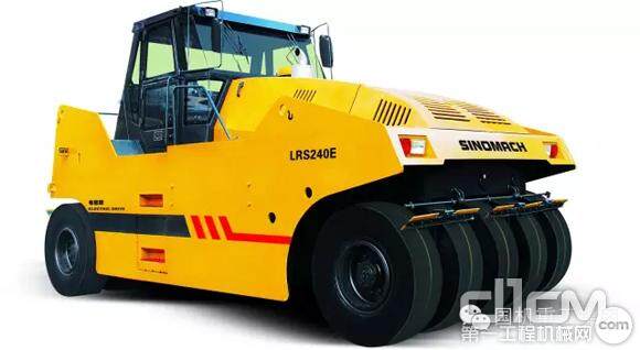 全球首台最大吨位电驱动轮胎压路机-LRS240E轮胎压路机