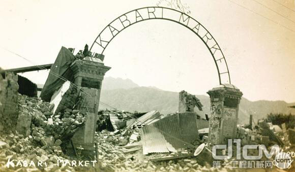 1935年印巴边界奎达地震后的惨状
