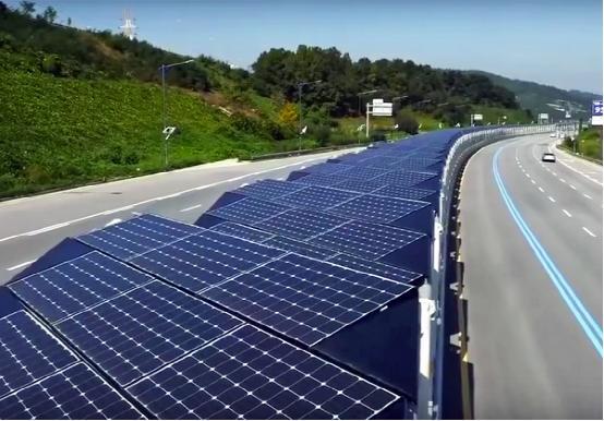 韩国太阳能自行车道