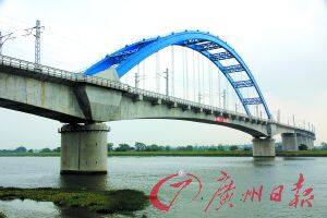 广珠铁路1标全长16.839公里的白坭河特大桥