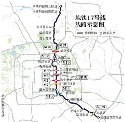 北京地铁17号线已开工 俩车站将“融入”周边建筑