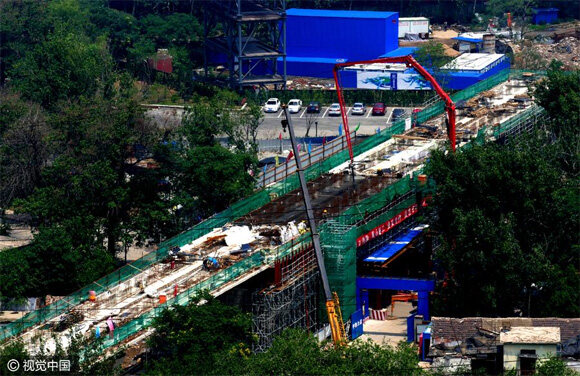 北京首条磁悬浮S1线加紧施工明年开通