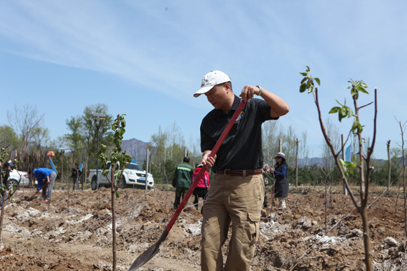 卡特彼勒基金会公益林六年累计在中国植树超过356000株
