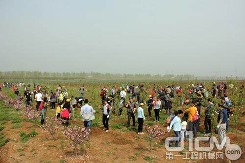卡特彼勒徐州志愿者参与卡特彼勒基金会公益林春季植树活动