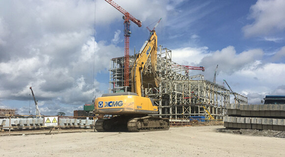 徐工挖掘机助力马来西亚电厂建设