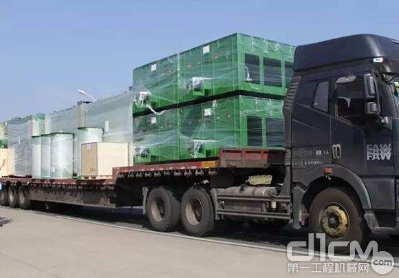中联重科粮食烘干机产品发往港口外运