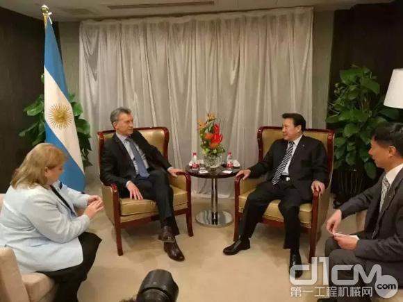 G20前夕-阿根廷总统马克里与梁稳根战略性会面