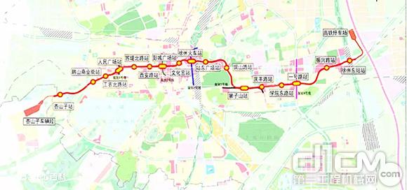 此次，徐工盾构机所在盾构区间双线共4710.158ｍ，贯通徐州市中心，是整条一号线地质状况最复杂、施工难度最大的区间段