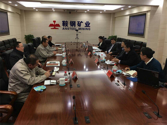 国机重工副总经理金阳拜访鞍钢矿业集团公司