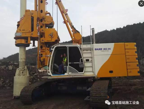 宝峨中国第500台旋挖钻机抵达施工现场
