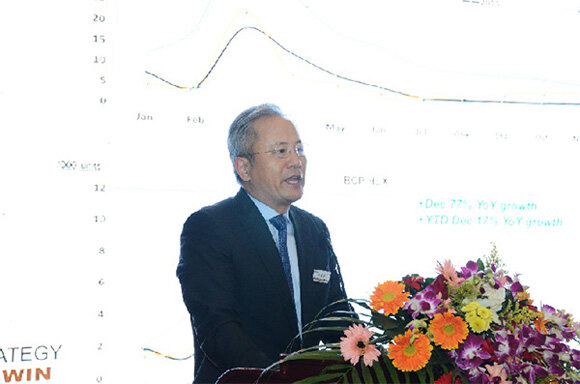 卡特彼勒全球副总裁、卡特彼勒（中国）投资有限公司董事长陈其华回顾中国业务