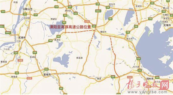 江苏：溧阳至高淳高速公路有望今年7月开工