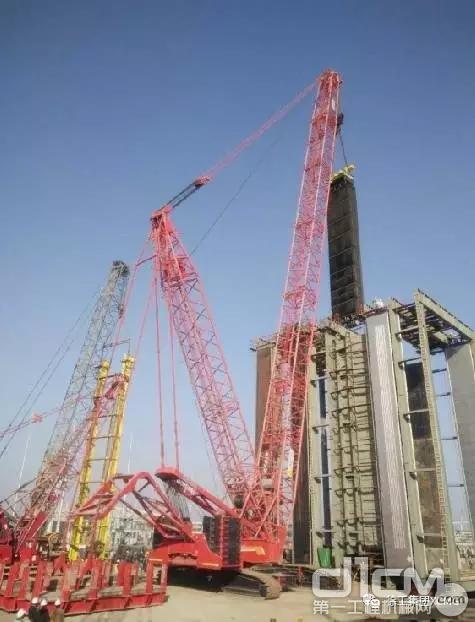 徐工650吨履带起重机在巴基斯坦某发电厂项目施工