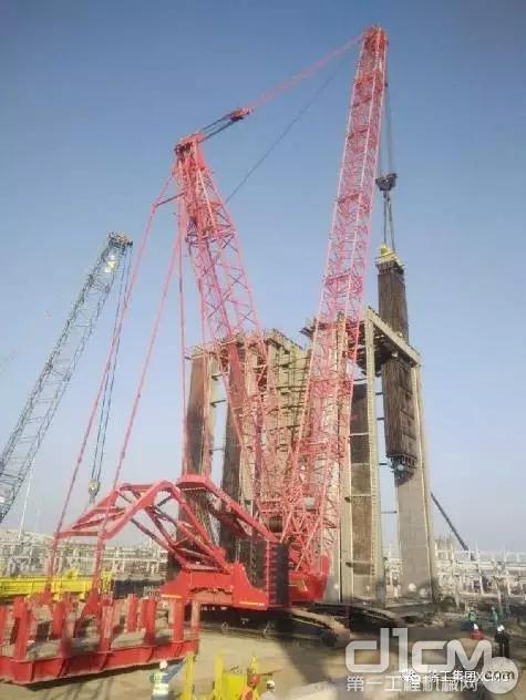徐工650吨履带起重机在巴基斯坦某发电厂项目施工