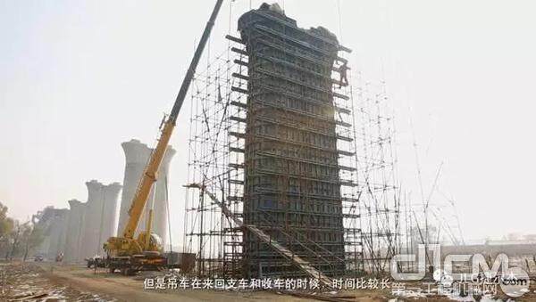 目前主流高铁建设高空作业施工方式存在的弊端——汽车起重机