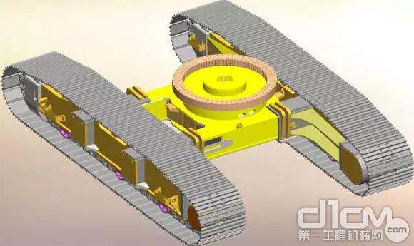 徐工XR180DV旋挖钻机采用旋挖钻机专用液压伸缩式(TDP系列)履带底盘和大直径回转支承