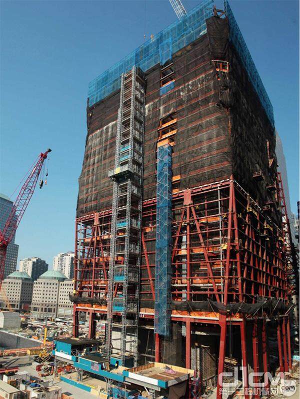 Raxtar施工升降机助建美国新世贸中心大楼
