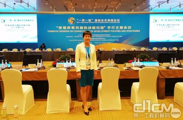 中工国际董事长罗艳参加高峰论坛中“加强政策沟通和战略对接”平行主题会议