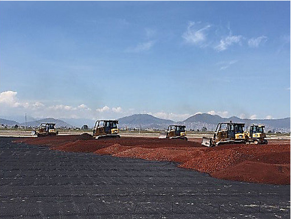 墨西哥城正在使用卡特彼勒设备建设新机场