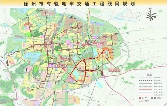 徐州市有轨电车交通工程线网规划