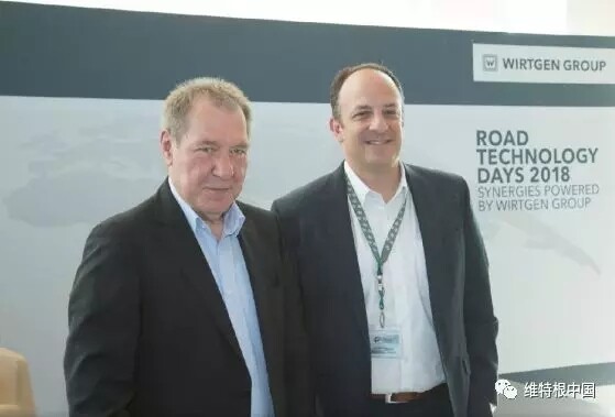 维特根集团首席执行官 Domenic G. Ruccolo(右)与福格勒股份有限公司首席执行官Bernhard Dueser（左）