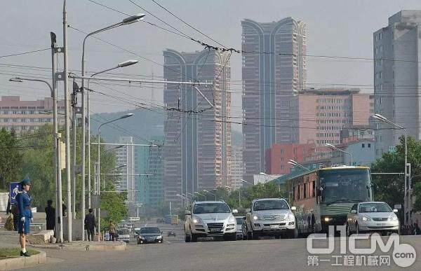 朝鲜城市街道